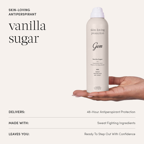 Gem Skin-Loving Deodorant Vanilla Sugar Spray 127g