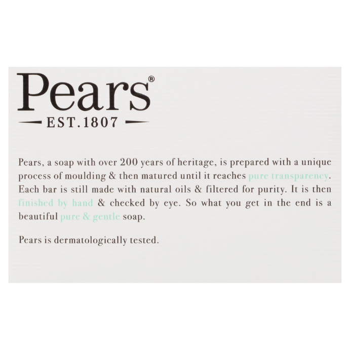 Pears Pure & Gentle Soap With Lemon Flower Extracts 3 x 125 g