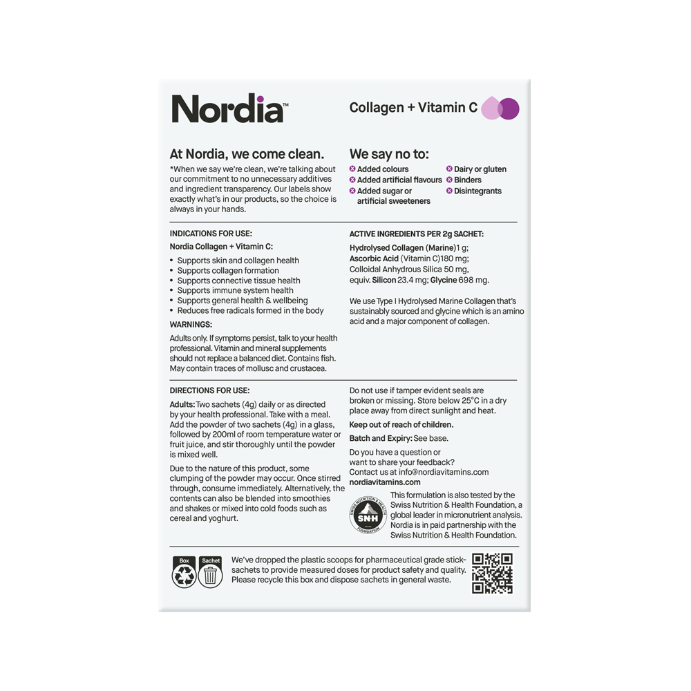 Nordia Collegen+vit C Sachets 14pk