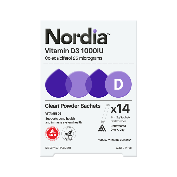 Nordia Vit D3 1000iu Sachets 14pk