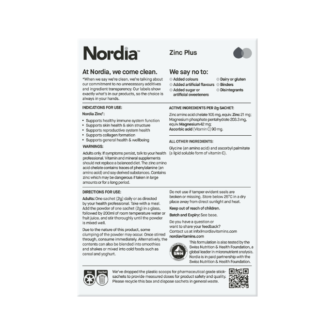 Nordia Zinc+ Sachets 14pk