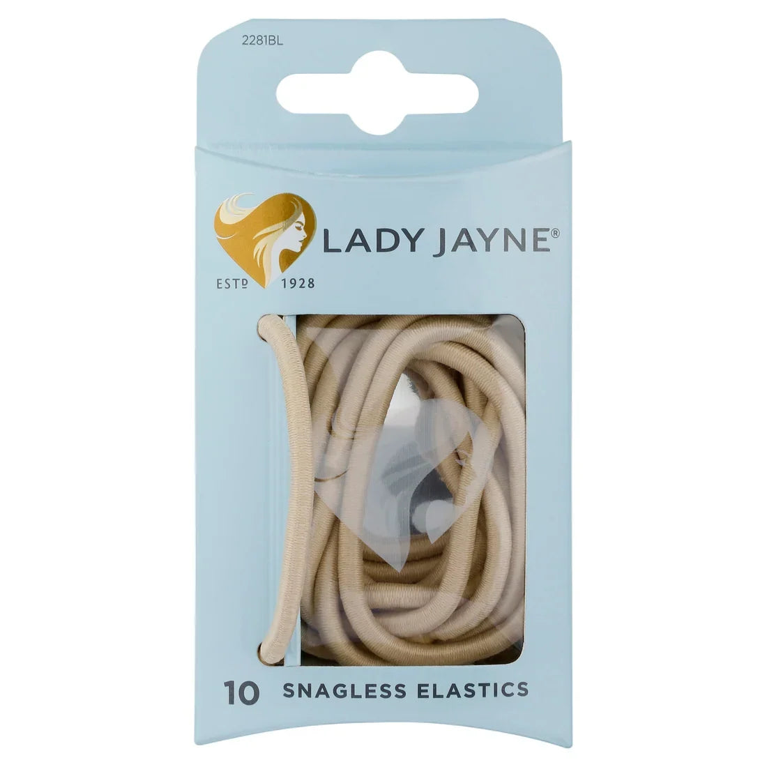 Lady Jayne Snagless Elastic Thick Blonde Pack of 10