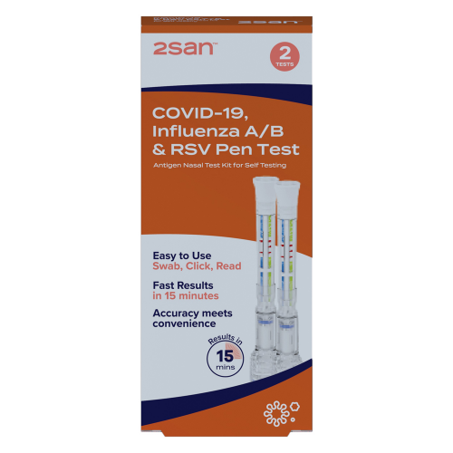 2san Covid-19 Flu A/B RSV Pen Test 2 Pack