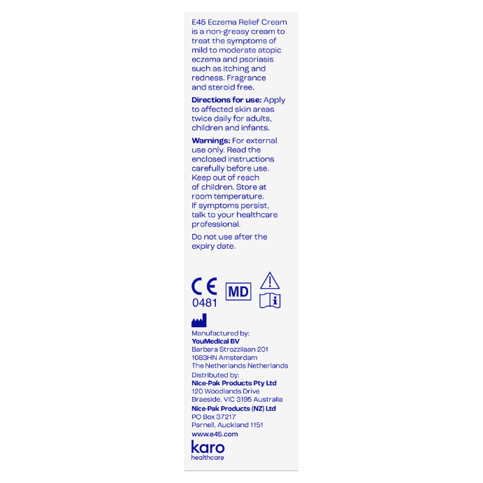 E45 Eczema Relief Cream 60g