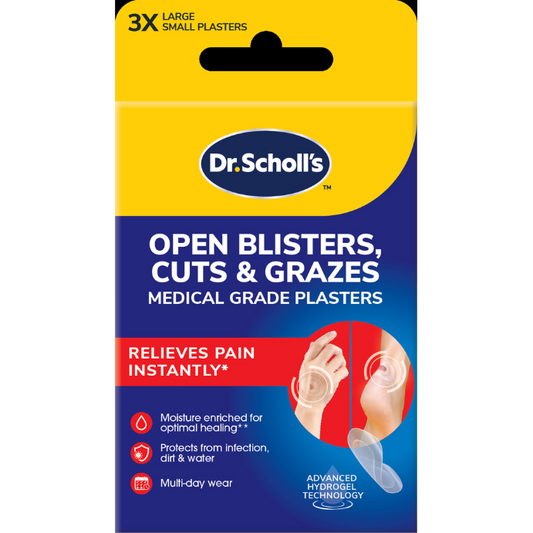 Dr Scholl's Open Blister Cuts Grazes Plaster 6 Pack
