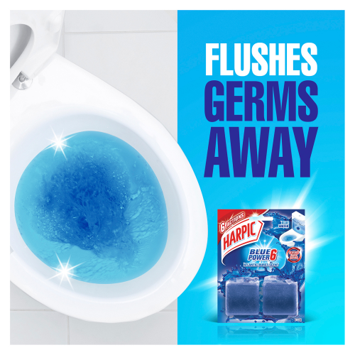 Harpic Foaming Blue Block Toilet Cleaner 2 Pack