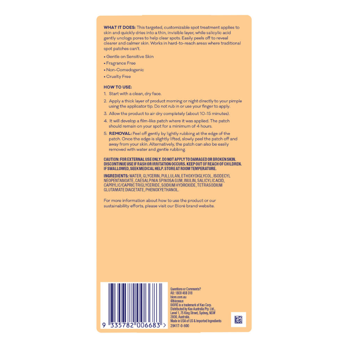 Biore Paint & Peel Liquid Pimple Patch 15g