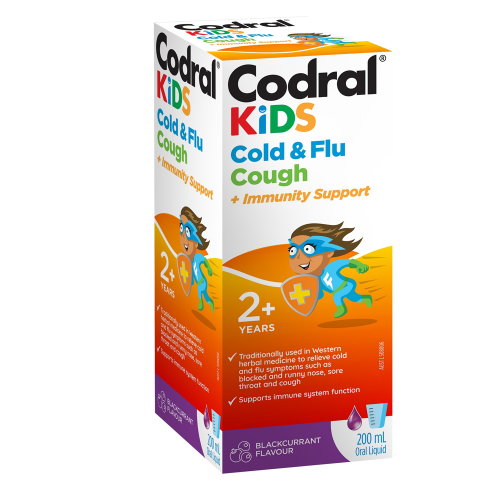 Codral Kids Cold & Flu Cough + Immune Support 200mL