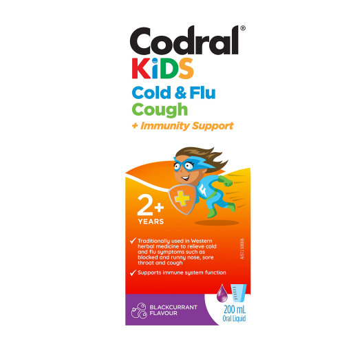 Codral Kids Cold & Flu Cough + Immune Support 200mL