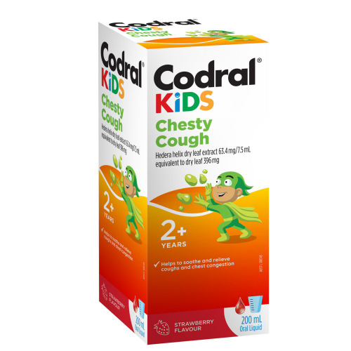 Codral Kids Chesty Cough Strawberry Flavour 200mL