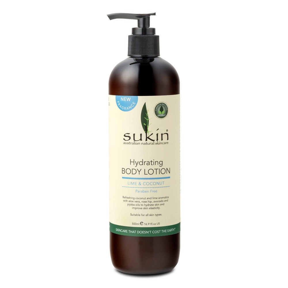 SUKIN Hydrating Body Lotion Lime and Coconut 500 mL - Cutprice Online