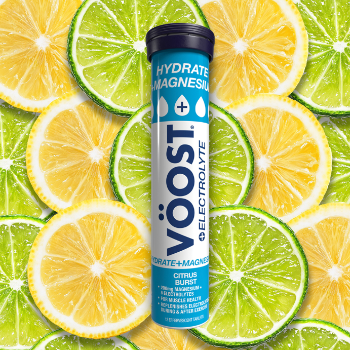 VÖOST Hydrate + Magnesium Citrus Burst Vitamins 12 Effervescent Tablets