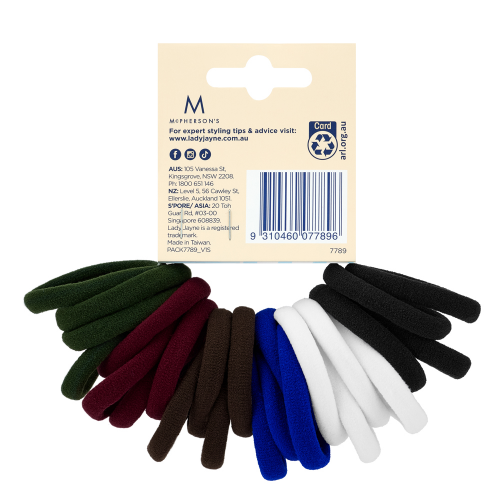 Lady Jayne School Soft Knitted Ponytailers 24 Pack