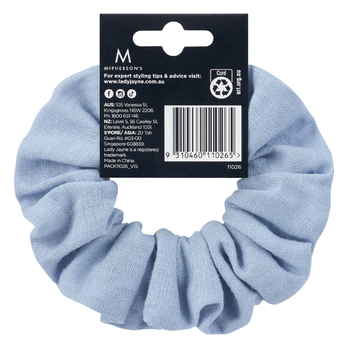 Lady Jayne Satin Scrunhie 1 Pack Assorted