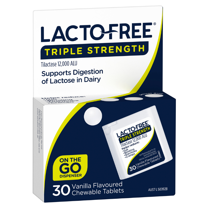 Lacto-Free Triple Strength 30 Chewable Tablets