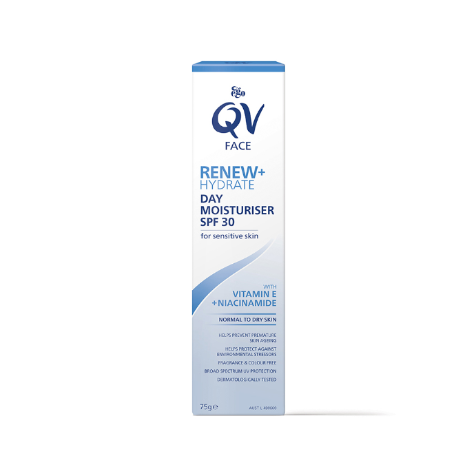 Ego QV Face Renew + Hydrate Day Moisturiser SPF30 75g