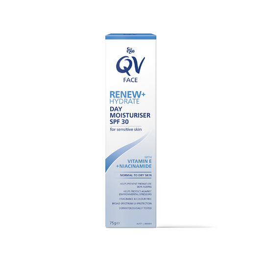 Ego QV Face Renew + Hydrate Day Moisturiser SPF30 75g