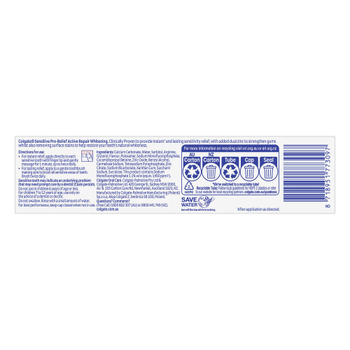 Colgate Sensitive Pro-Relief Active Repair +Gum Care Toothpaste 110g