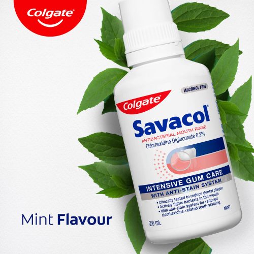 Savacol Rinse Alcohol Free Low Stain Original 300ml