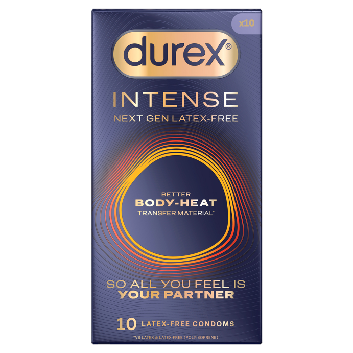 Durex Intense Regular 10 Latex-Free Condoms