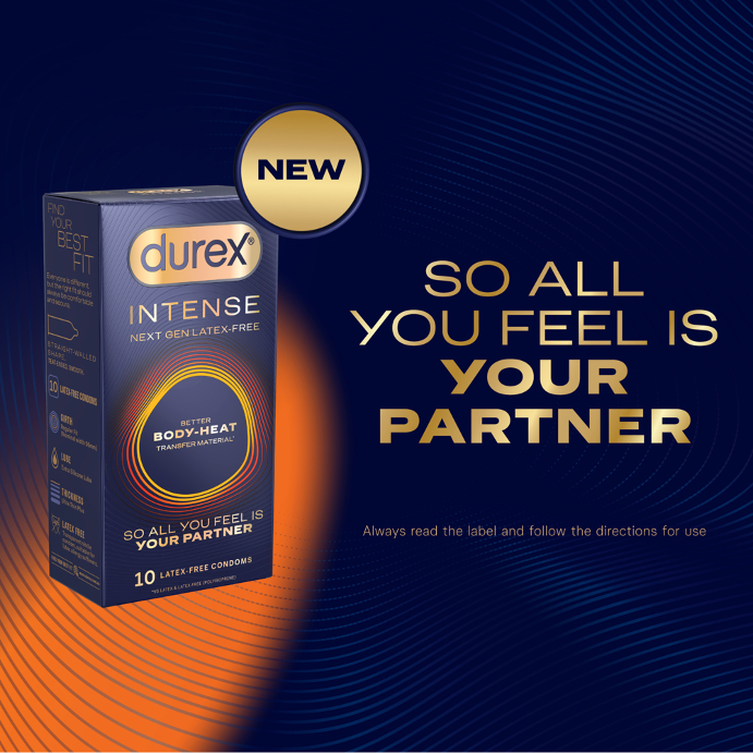 Durex Intense Regular 10 Latex-Free Condoms