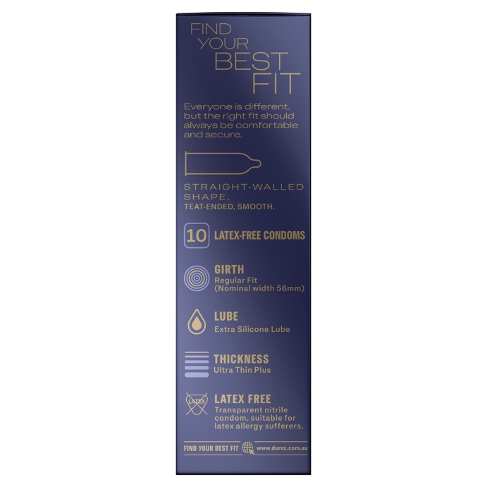 Durex Intense Regular 10 Latex-Free Condoms