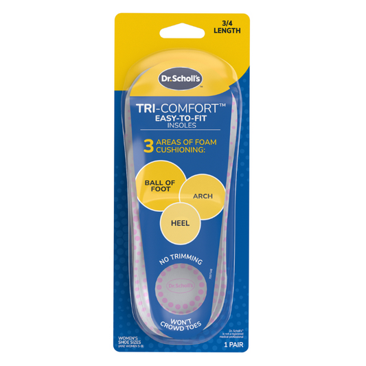 Scholl Tri-Comfort Easy-to-Fit Insoles Women 1 Pair