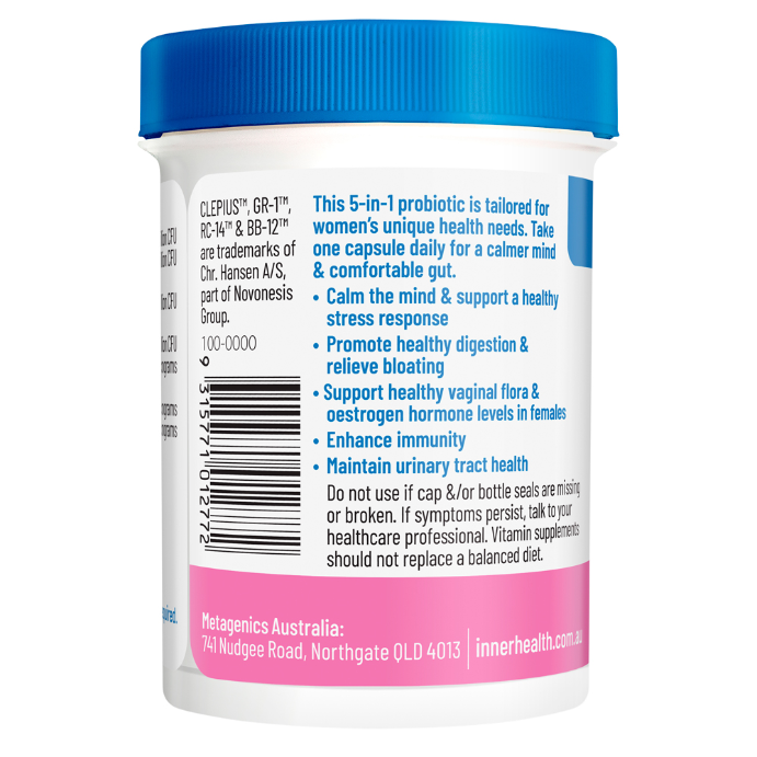 Inner Health Women's 5-in-1 Probiotic 30 Capsules