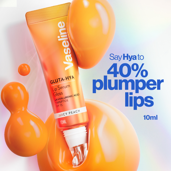 Vaseline Gluta-Hya Lip Serum Gloss Juicy Peach 10mL