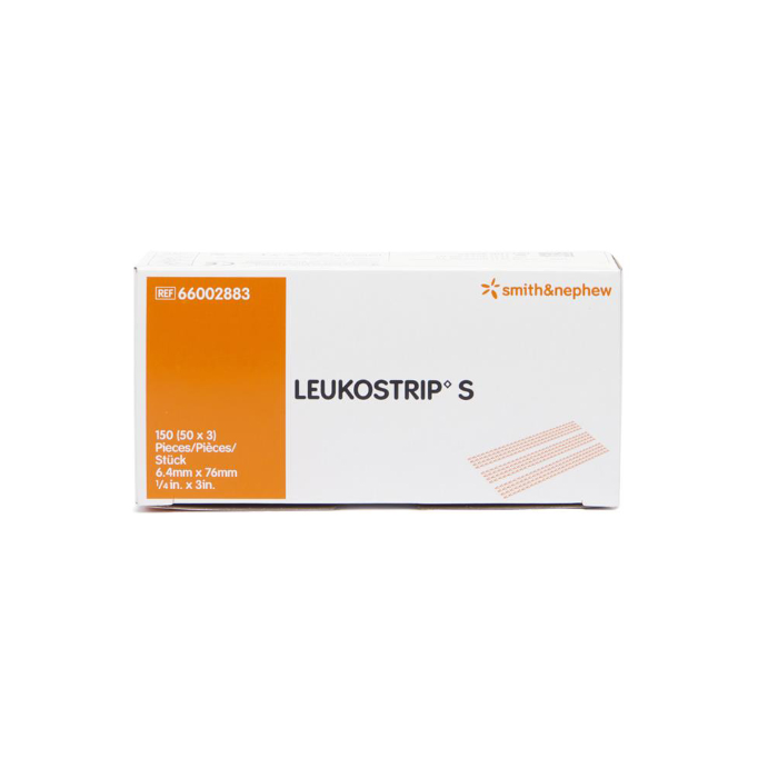 Leukostrip S Tan 6.4mm X 76mm 3 Strips