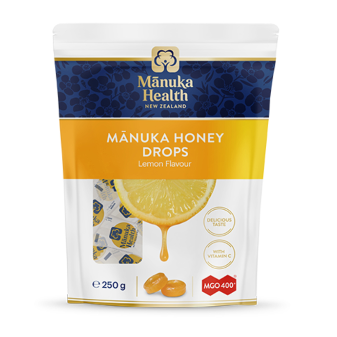 Manuka Health Mgo 400+ Manuka Honey Drops - Lemon Pouch 250g