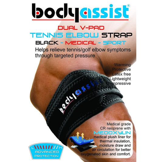Body Assist Dual V-pad Tennis Elbow Strap - Cutprice Online