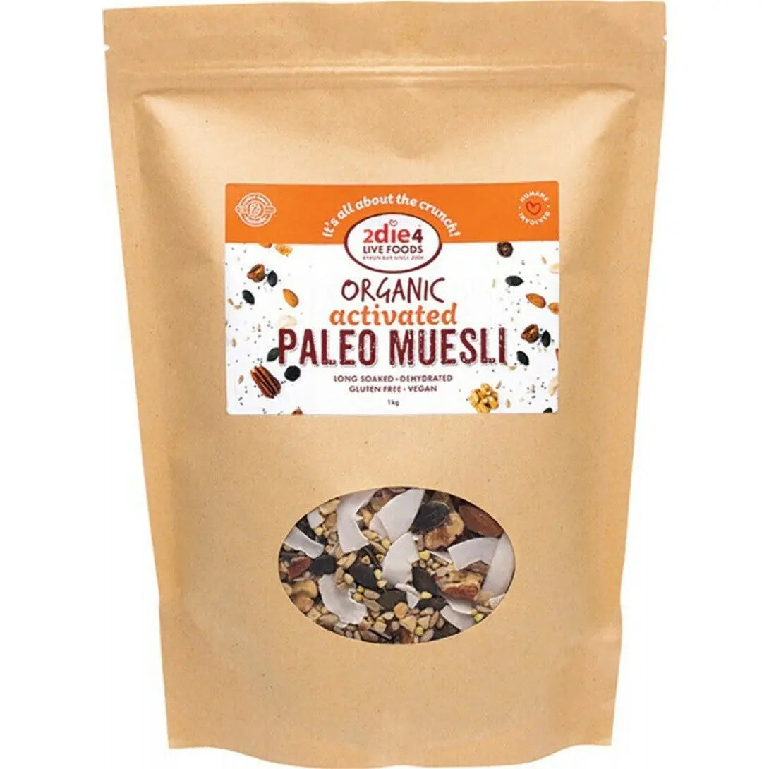 2die4 Live Foods Organic Activated Paleo Muesli 1kg 2DIE4 LIVE FOODS