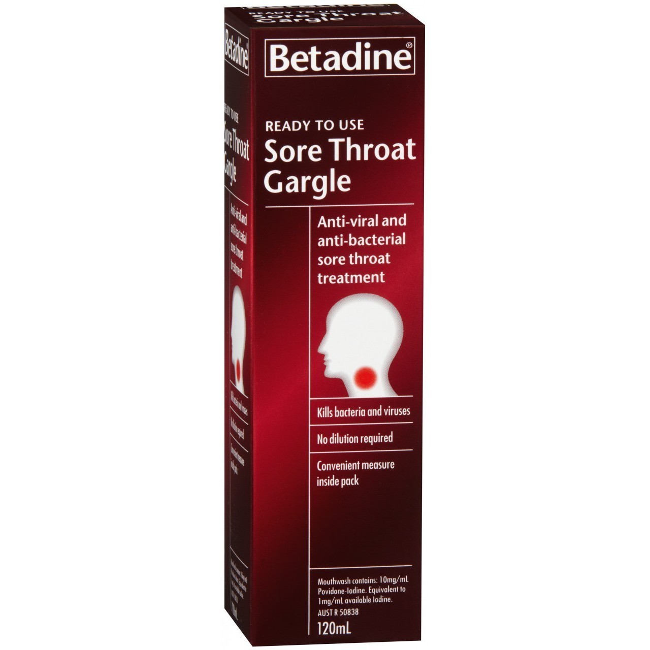Betadine Sore Throat Gargle 120ml - Cutprice Online