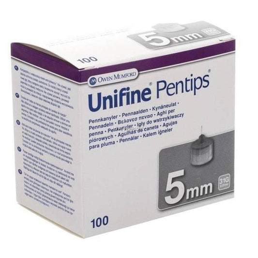 UNIFINE PENTIPS NEEDLE G31 5MM 100PK - Cutprice Online