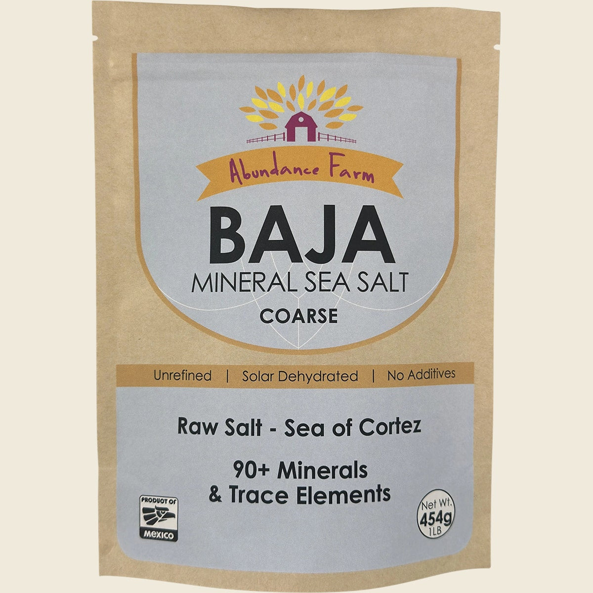 Abundance Farm Baja Mineral Sea Salt Coarse 454g