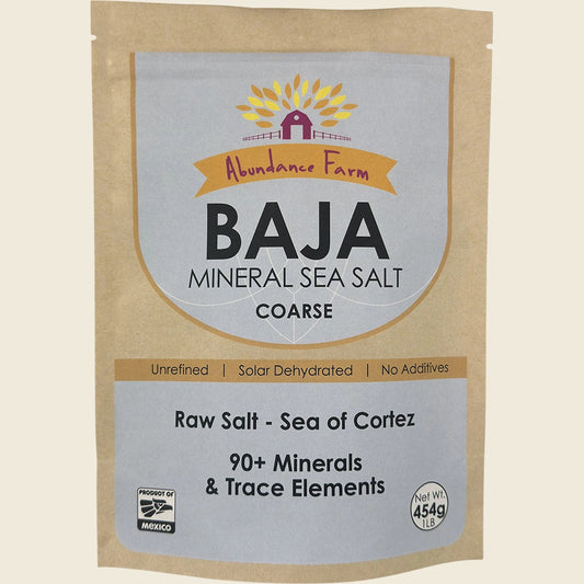 Abundance Farm Baja Mineral Sea Salt Coarse 454g