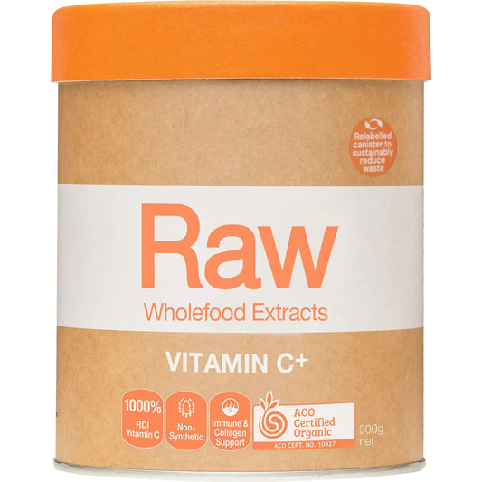 AMAZONIA Raw Wholefood Extracts Vitamin C+ Passionfruit Flavour 300g - Cutprice Online