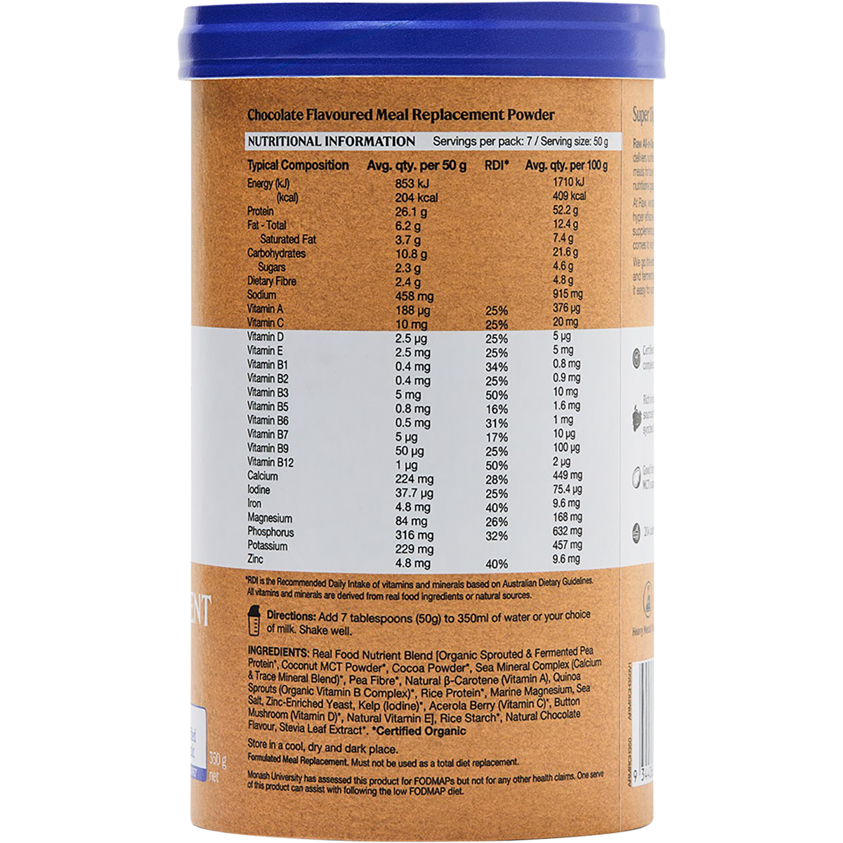 Amazonia Raw All-In-One Meal Replacement Decadent Chocolate 350g