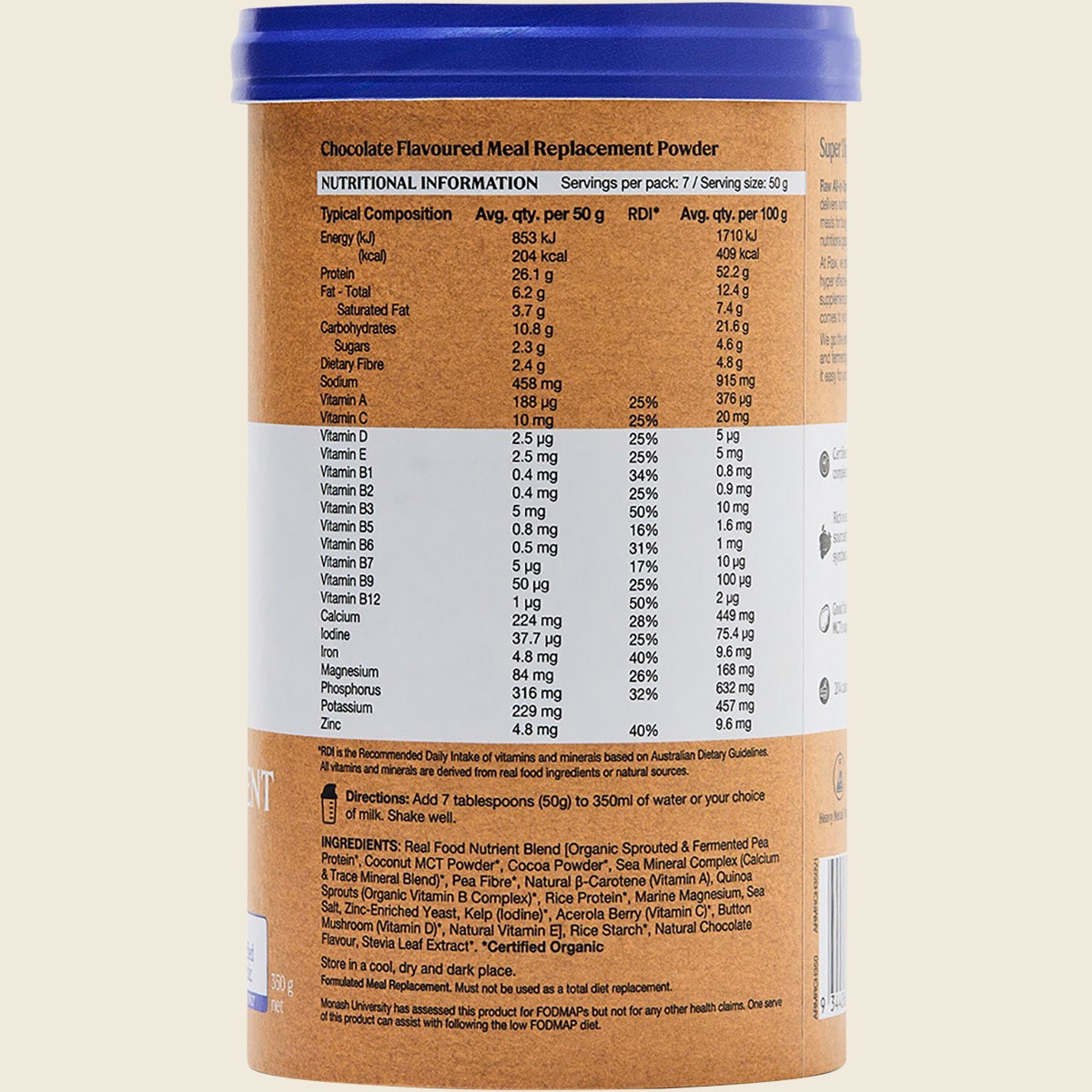Amazonia Raw All-In-One Meal Replacement Decadent Chocolate 350g