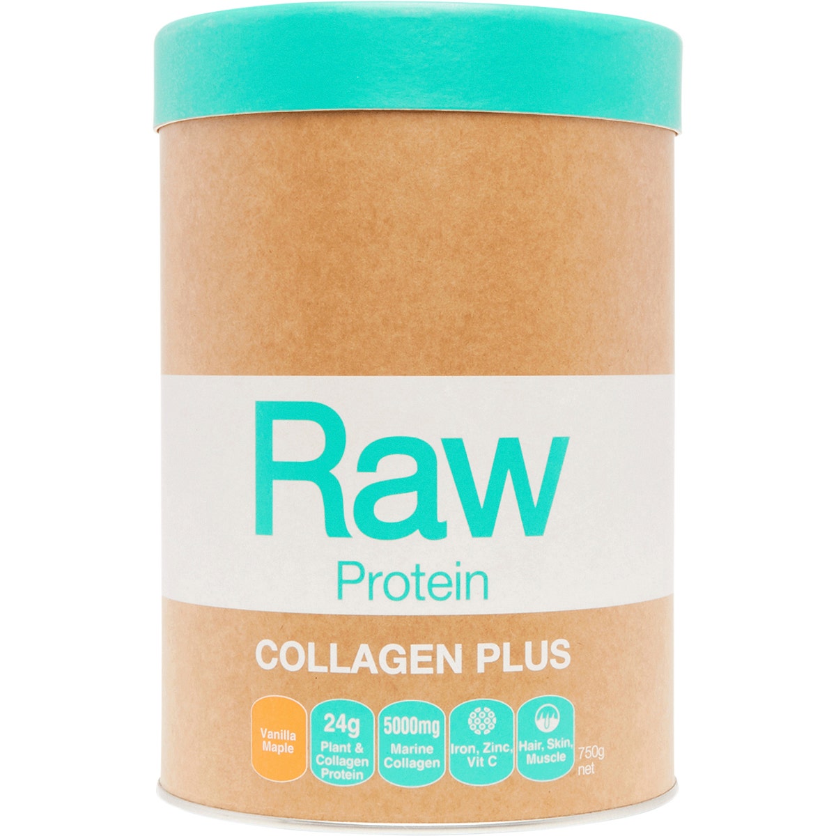 Amazonia Raw Protein Collagen Plus Vanilla Maple 750g - Cutprice Online