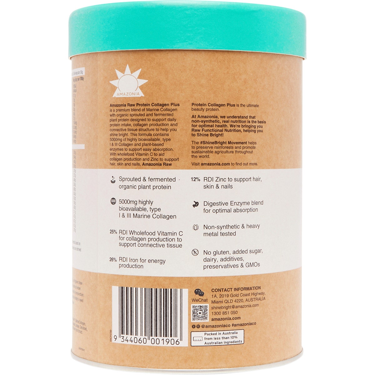 Amazonia Raw Protein Collagen Plus Vanilla Maple 750g - Cutprice Online