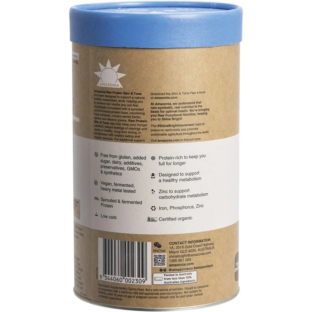 Amazonia Raw Protein Slim & Tone Triple Chocolate 1kg AMAZONIA