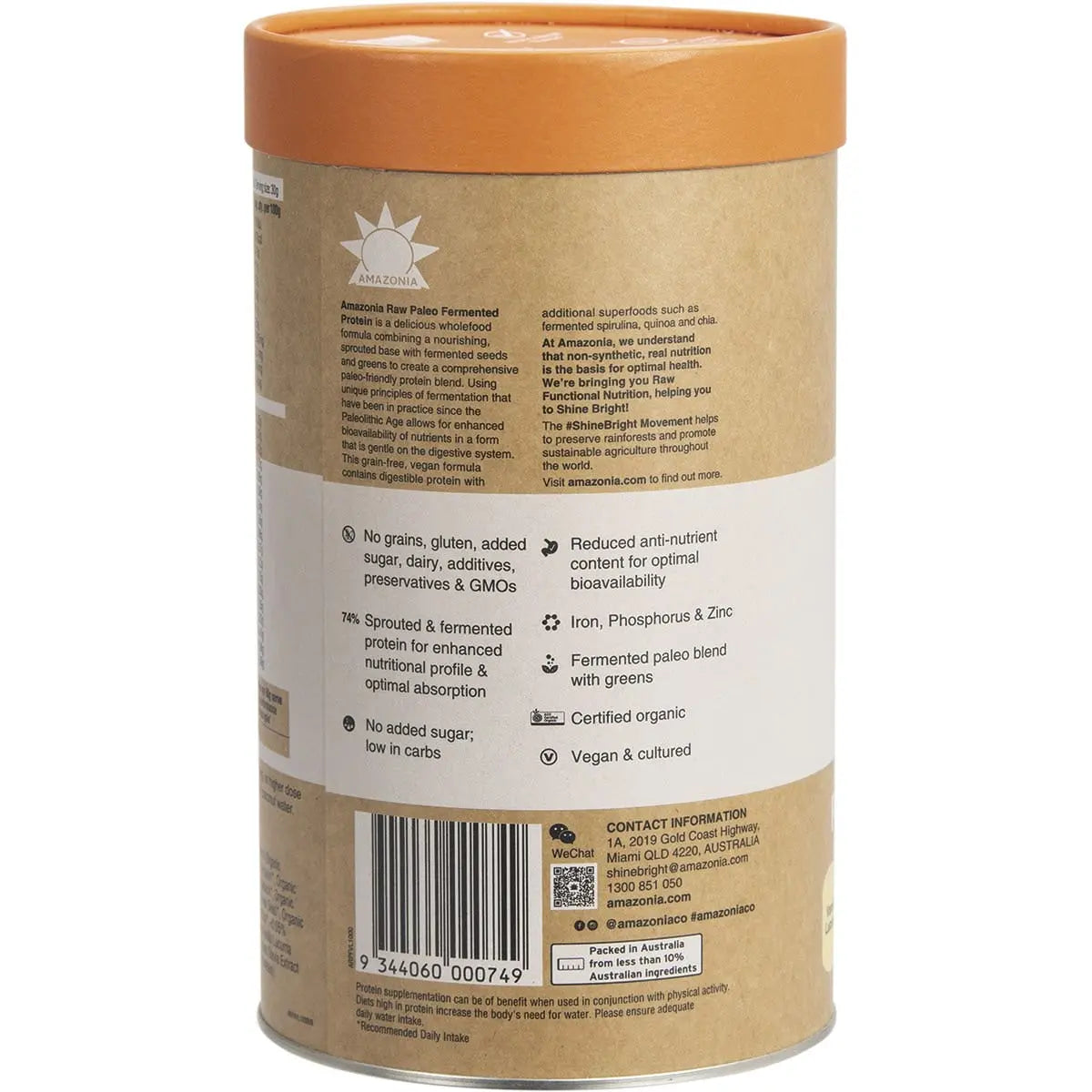 Amazonia Raw Protein Paleo Fermented Vanilla Lucuma 1kg AMAZONIA