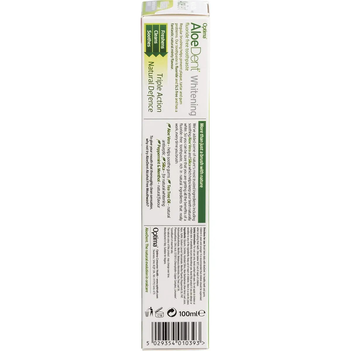 Aloe Dent Toothpaste - Fluoride Free Whitening 100ml ALOE DENT