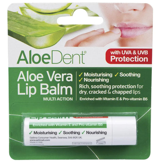 Aloe Dent Lip Balm Aloe Vera With Tea Tree & Lysine 4g ALOE DENT