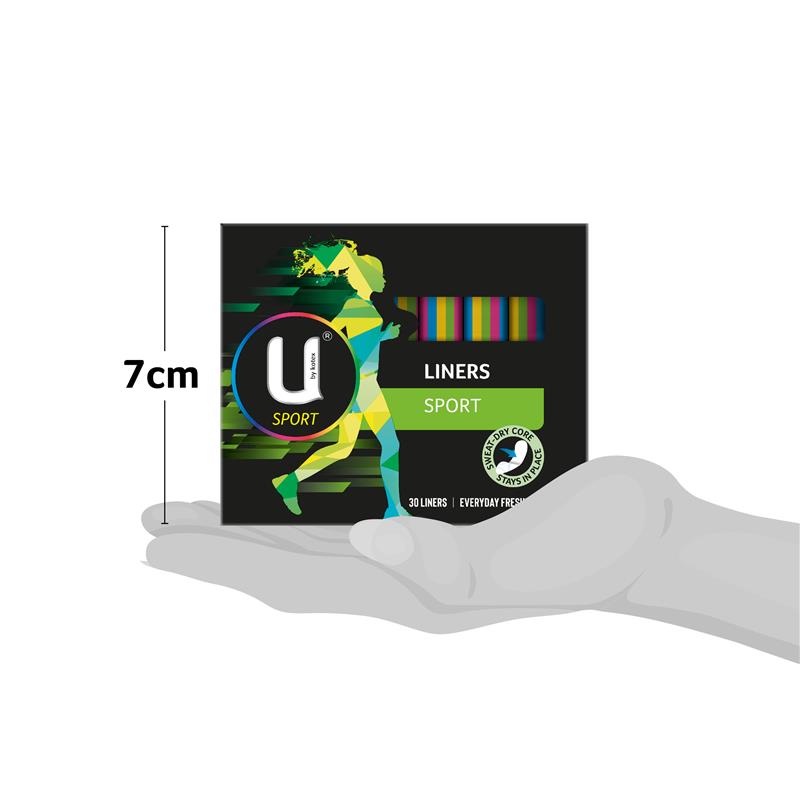 U by Kotex Sport Liners 30 Pack - Cutprice Online