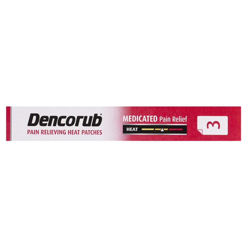 Dencorub Pain Relieving Heat Patch 3 Pack - Cutprice Online