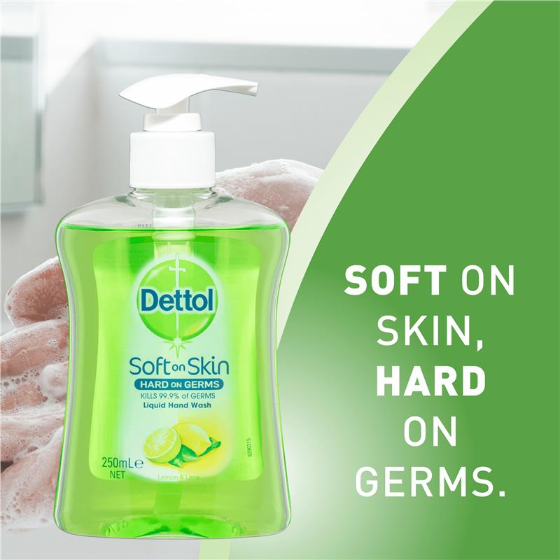 Dettol Lemon & Lime Antibacterial Hand Wash Pump 250ml - Cutprice Online