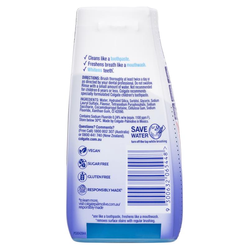 Colgate 2 in 1 Toothpaste & Mouthwash Whitening Liquid gel 130g - Cutprice Online